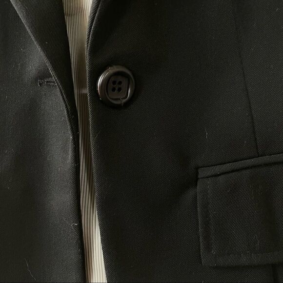 Nanette Lepore Boxy Tailored Black Blazer w/ Shoulder Pads - Picture 13 of 13